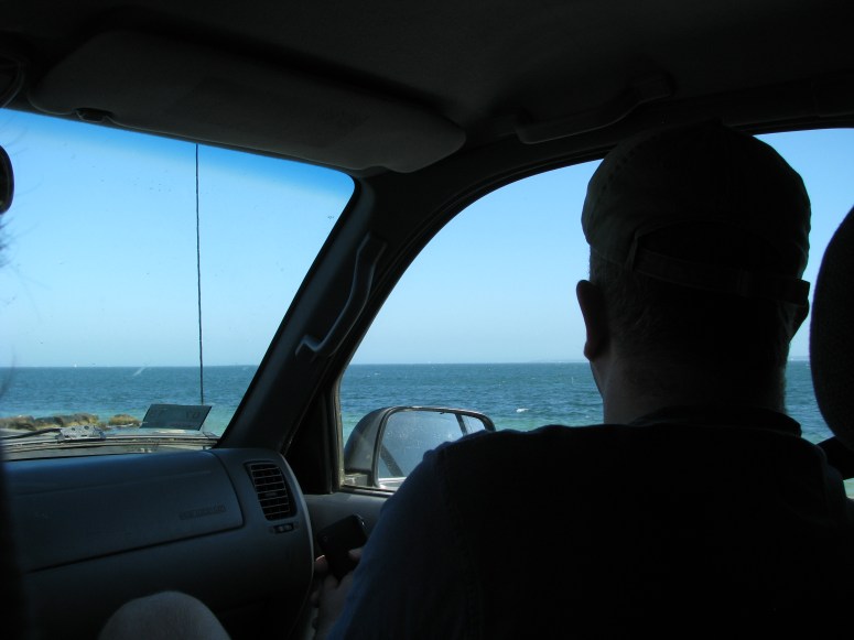 Stefan keeping an eye out for blue floats